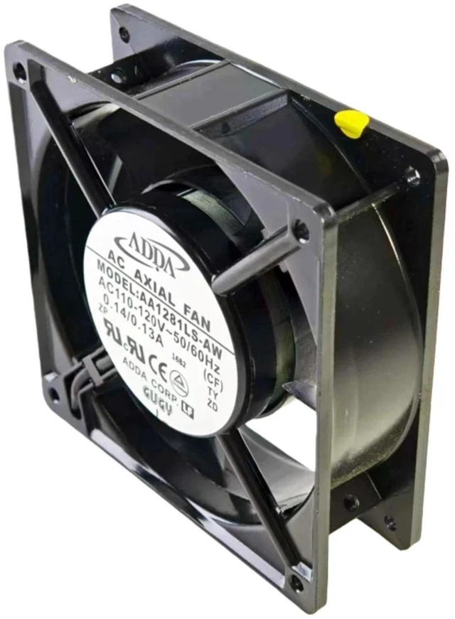 Main image of 120x120x38mm 12038 AC Axial Cooling Fan AA1281LS-AW, AC110-120V Rack Mount Fan, Heavy Duty Replacement Cooler for Industrial Cabinets, Commercial Equipment Heat Dissipation Repair
