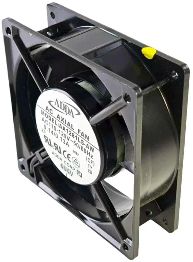 Alt view image 2 of 2 - 120x120x38mm 12038 AC Axial Cooling Fan AA1281LS-AW, AC110-120V Rack Mount Fan, Heavy Duty Replacement Cooler for Industrial Cabinets, Commercial Equipment Heat Dissipation Repair