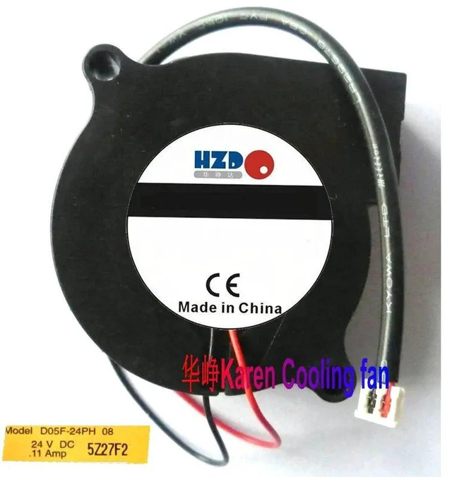 Main image of D05F-24PH 08 GAMMA26 50x50x15mm 5CM DC 24V 0.11A 2-Wire Turbine Blower Fan, Centrifugal Replacement Cooling Fan for Laptop Notebook, Small Electronic Devices, Industrial Compact Equipment