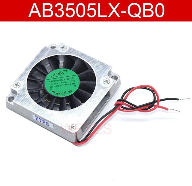 Main image of AB3512MX-QB0 AB3505LX-QB0 35x35x07mm 3.5CM DC 5V 0.10A 2-Pin Square Centrifugal Blower Fan, Replacement Cooling Fan for Server, Small Embedded Devices, Compact Electronic Equipment