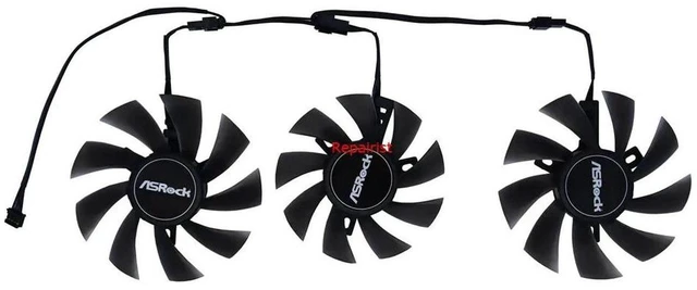 Main image of 3 Units/Set T129215SU T128015SU Graphics Card Cooling Fan, GPU Replacement Fan for RX 5700 XT RX5700XT Taichi X 8G OC+, Video Card Cooler Fan for GPU Heat Dissipation Repair