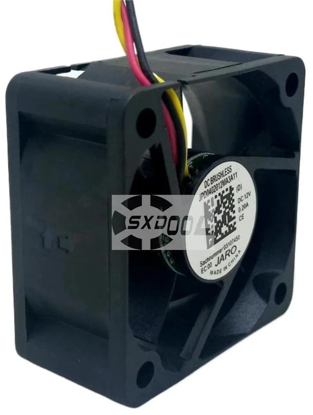 Alt view image 2 of 2 - 2 Pcs/Set JPD0402012MA3A11 40x40x20mm 4020 DC 12V 0.20A 6500RPM Axial Cooling Fans, 4CM High Speed Replacement Fan for PC Power Supply, Computer Case, Small Industrial Equipment Heat Dissipation