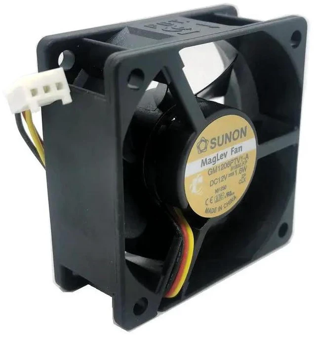 Main image of GM1206PTV1-A 60x60x25mm 6025 6CM DC 12V 1.6A 3-Wire Axial Cooling Fan, Replacement Notebook Fan with Tachometer Signal for Mini PC, Power Supply, Compact Electronic Device Heat Dissipation Parts