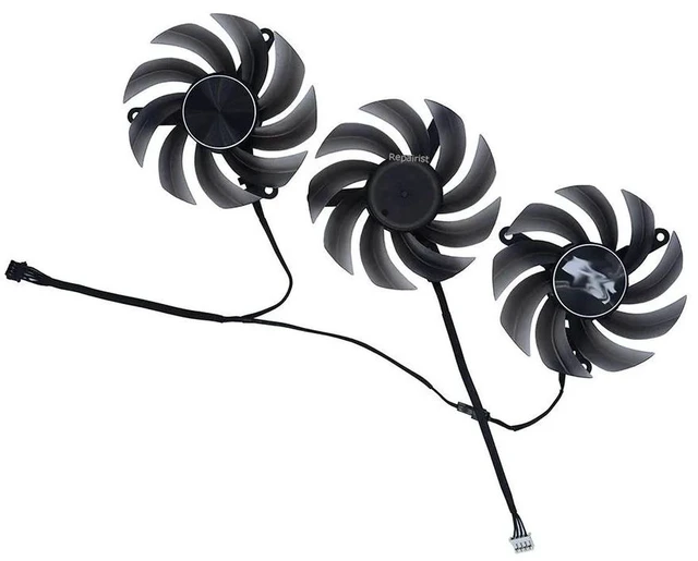 Alt view image 2 of 2 - GM1206PTV1-A 60x60x25mm 6025 6CM DC 12V 1.6A 3-Wire Axial Cooling Fan, Replacement Notebook Fan with Tachometer Signal for Mini PC, Power Supply, Compact Electronic Device Heat Dissipation Parts