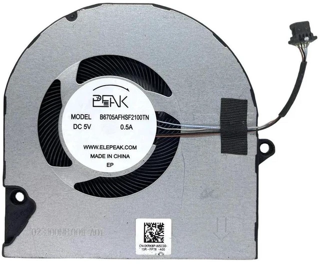Main image of 0KRK6P Replacement CPU Cooling Fan for 2021 Series 2-in-1 Laptops, Compatible with Inspiron 15 5510 5515, 14 5410 5415 5418, 7400, Notebook Internal Cooler Fan Repair Spare Part