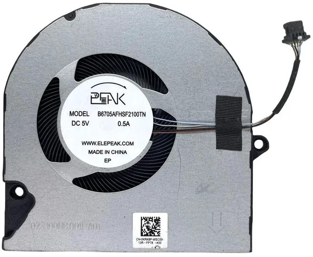 Alt view image 2 of 2 - 0KRK6P Replacement CPU Cooling Fan for 2021 Series 2-in-1 Laptops, Compatible with Inspiron 15 5510 5515, 14 5410 5415 5418, 7400, Notebook Internal Cooler Fan Repair Spare Part