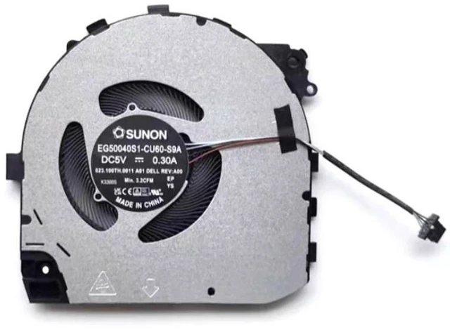 Main image of 0XR8RW XR8RW EG50040SA-CU61-S9A Laptop CPU Cooling Fan, Replacement Notebook Cooler Fan for Dell Inspiron 13 7340, Internal Processor Fan Repair Spare Part