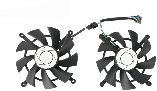 Main image of HA9015H12SC-Z GPU Cooling Fan 2 Units Set, Replacement VGA Cooler Fan for RTX 3060Ti, RTX3070 LHR 8GB Dual-Fan Graphics Card, RTX 3050 VENTUS 2X XS Video Card, DC12V PWM Graphics Card Fan Repair Spare