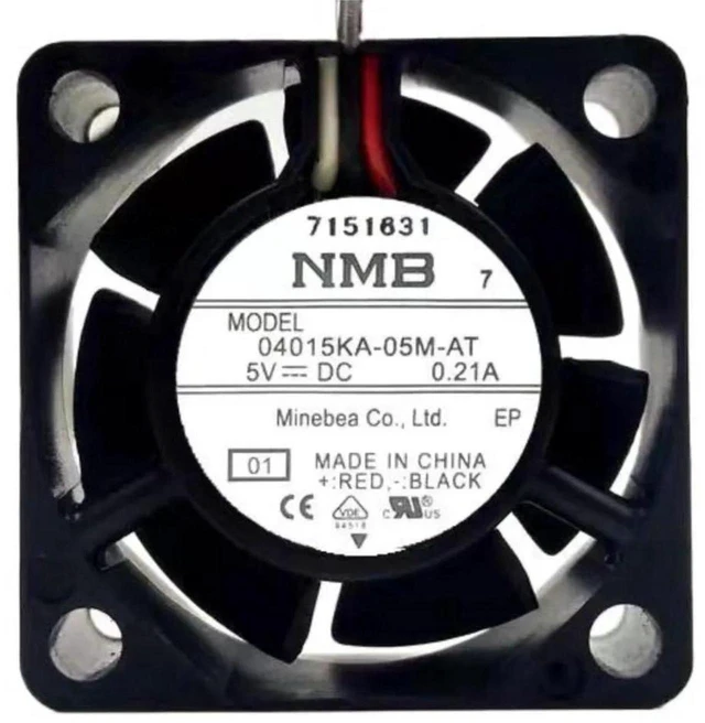 Main image of 04015KA-05M-AT 4015 40x40x15mm DC5V 0.21A 3-Wire 3-Pin Axial Cooling Fan, 4CM 40mm Replacement Heatsink Fan for Embedded Controller, Instrument, Small Industrial Equipment Heat Dissipation Repair Spar