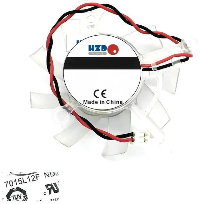 Main image of YD127015LS-N,127015-SM1ZP,MGA7012MR-A15,7015L12F,ND2 GPU Cooling Fan, Replacement VGA Video Card Cooler Fan for 8600GT,9600GT Graphics Card,DC12V PWM Graphics Card Fan Repair Spare Part