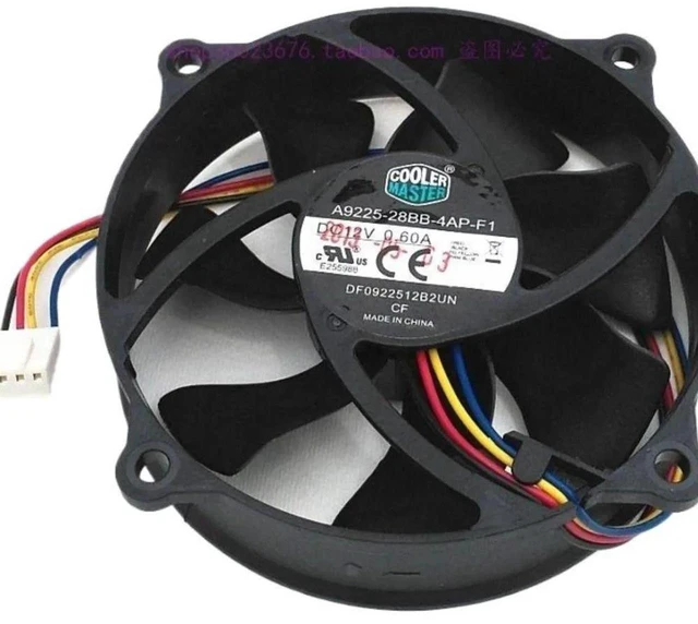 Main image of A9225-28BB-4AP-F1 9025 90x90x25mm Round Dual-Spherical 4-Wire Temperature Controlled Speed Regulation Cooling Fan, Quiet Operation, 770-2650RPM Axial Fan for Industrial Equipment, Chassis Heatsink