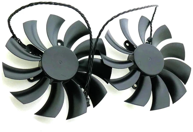 Main image of 2 Pack 4-Pin 95mm PLD10015B12H GPU Cooling Fans, VGA Graphics Card Cooler Replacement Fan for GeForce GTX 1080, GTX 1070Ti, GTX 1070 Video Card, DC12V PWM Fan Repair Spare Part