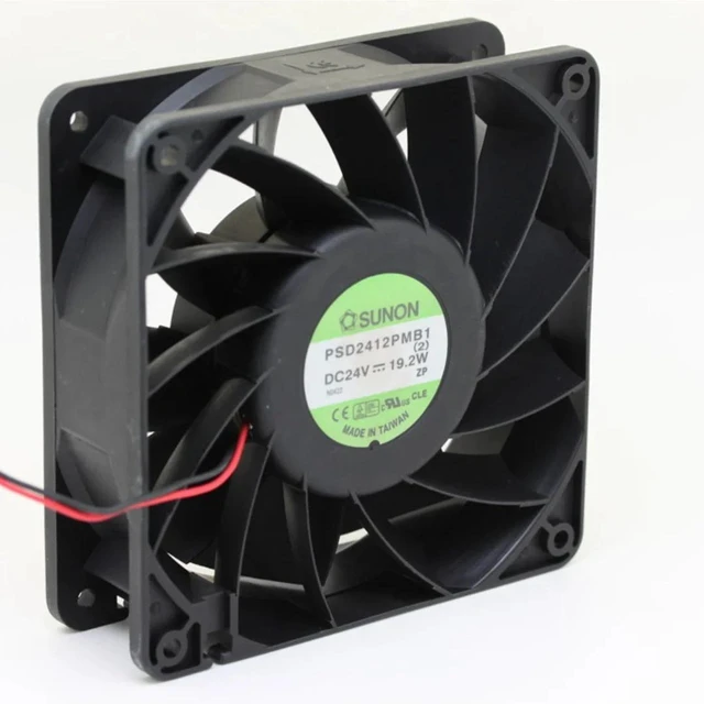 Alt view image 2 of 2 - PLA13525B12HH DC12V 1.0A 135x135x25mm 2-Wire Axial Cooling Fan, 135mm Dual Wire PC Case Fan for Computer Chassis, Industrial Cabinet Heatsink Replacement Spare Part