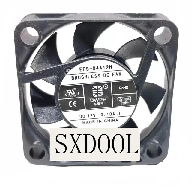 Main image of 2 Pack 40mm 12V Mini Cooling Fans, Compatible with DWPH 4010 12V 0.10A EFS-04A12H, 2-Wire Silent 40x40x10mm Miniature Fan for Small PC Case, Electronic Equipment Replacement Spare Part
