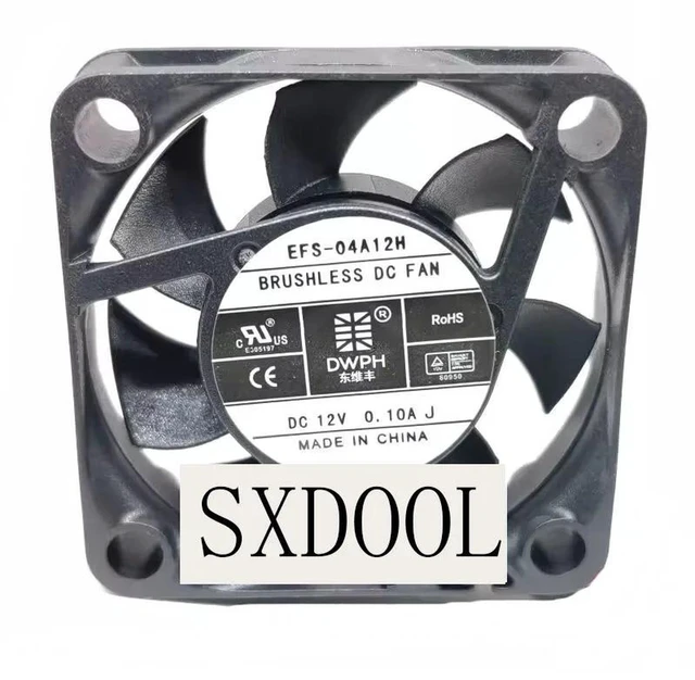 Alt view image 2 of 2 - 2 Pack 40mm 12V Mini Cooling Fans, Compatible with DWPH 4010 12V 0.10A EFS-04A12H, 2-Wire Silent 40x40x10mm Miniature Fan for Small PC Case, Electronic Equipment Replacement Spare Part