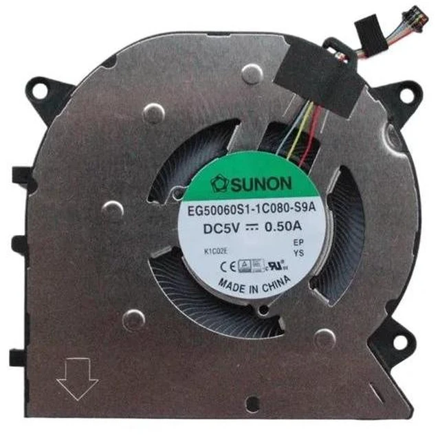 Alt view image 2 of 2 - SOL51690056 Laptop CPU Cooling Fan, EG50060S1-1C080-S9A DC5V 0.50A Replacement Fan for MateBook 14s HKD-W56 Notebook CPU Cooler Repair Spare Part