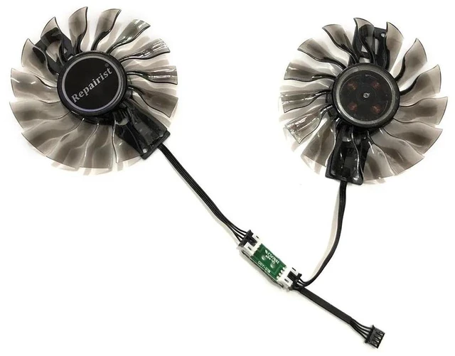Alt view image 2 of 2 - 2 Pack GA92S2H FD9015H12S GPU Cooling Fans, VGA Video Card Replacement Cooler for GTX970 4GB, GTX970, GTX1060, JetStream Graphics Card, DC12V PWM Repair Spare Part