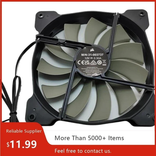 Main image of 140mm x25mm 14cm 3-Pin 0.3A Silent Computer Case Fan, DC12V Quiet Desktop PC Chassis Cooling Fan for Heat Dissipation Replacement Spare Part
