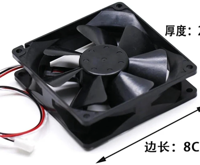 Alt view image 2 of 2 - 3610KL-05W-B19 9225 9025 92mm DC24V Cooling Fan, 3-Wire 0.07A Dual Ball Bearing Axial Fan for Frequency Inverter Industrial Chassis Heat Dissipation Replacement Spare Part