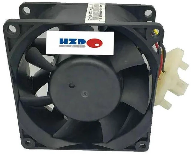 Main image of VA300DC V35375-58 NDC 80×80×38mm 8CM 8038 Cooling Fan, DC12V 0.6A 3-Wire High Static Pressure Axial Fan with Heatsink for Industrial Chassis Heat Dissipation Replacement Spare Part