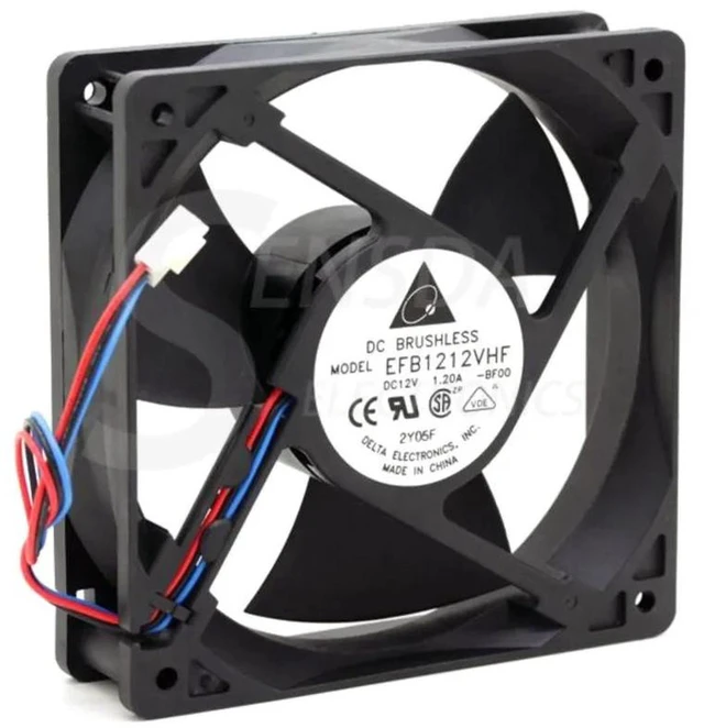 Alt view image 2 of 2 - AB1248UB-Y01 12032 12CM Turbine Drum Centrifugal Cooling Fan, DC24V 0.14A/0.3A 1800RPM High Static Pressure Blower Fan for Industrial Cabinet Auxiliary Heat Dissipation Replacement Spare Part