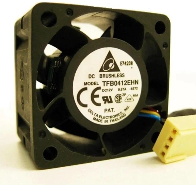 Main image of 2Pcs TFB0412EHN-PWM 40mm 4CM Server Inverter Chassis Cooling Fan, DC12V 0.87A 15000RPM 26CFM 4-Wire PWM High Speed High Static Pressure Axial Fan Replacement for Server Inverter Heat Dissipation Repai