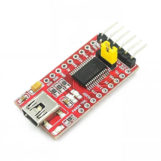 Main image of AJMRTC FT232RL FT232 USB to TTL Serial Adapter Module, 5V & 3.3V Voltage Output, USB to 232 Download Cable, 1PCS FT232RL Breakout Board for Arduino STM32 Debugging & Programming Projects