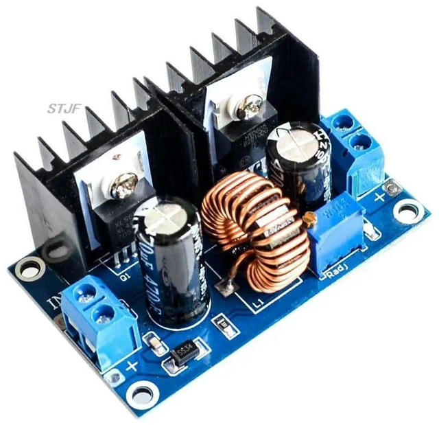 Alt view image 3 of 3 - AJMRTC XL4016 PWM Adjustable DC-DC Step Down Buck Converter Power Supply Module, 4-36V Input to 1.25-36V Output, Max 8A 200W High Current Regulated Power Board for LED Driver & Electronic Bench Test