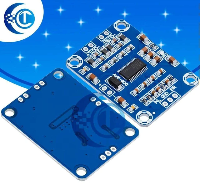 Main image of AJMRTC TPA3110 Digital Stereo Audio Power Amplifier Module Board, DC 12V-24V 2x15W 2.0 Channel Class D Power AMP Board, Dual Channel Audio Amplifier for DIY Speaker, Home Audio Electronic Projects