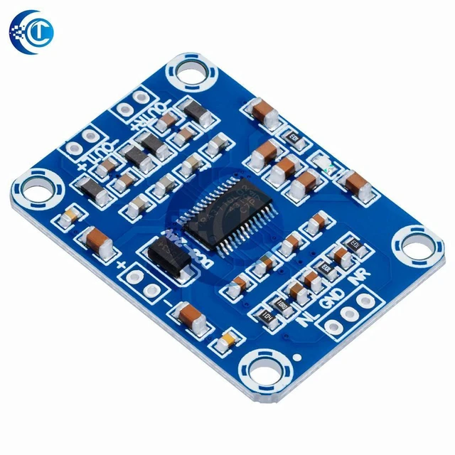 Alt view image 3 of 3 - AJMRTC TPA3110 Digital Stereo Audio Power Amplifier Module Board, DC 12V-24V 2x15W 2.0 Channel Class D Power AMP Board, Dual Channel Audio Amplifier for DIY Speaker, Home Audio Electronic Projects