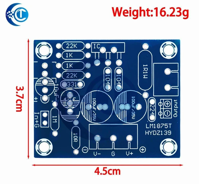 Alt view image 3 of 3 - AJMRTC LM1875T Mono Power Amplifier Board DIY Kit, 30W High Power Audio AMP PCB Module, Single Channel Boom Level Speaker Power Amplifier for Home Audio, DIY Speaker, Electronic Soldering Projects