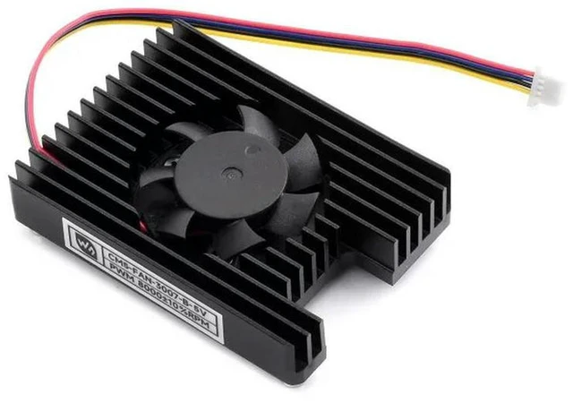 Alt view image 2 of 3 - AJMRTC CM5-FAN-3007-B-5V All-in-One 3007 Cooling Fan with Heatsink, DC 5V PWM Speed Adjustable Cooler, Low Noise Fan for Raspberry Pi Compute Module 5, CM5 Development Carrier Board