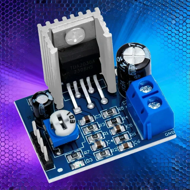 Alt view image 3 of 3 - AJMRTC 1Pc TDA2030A Mono Audio Amplifier Board, Single Channel Single Power Supply HiFi AMP Module, Compact Small Power Amplifier DIY Part for Home Speaker & Electronic Audio Projects