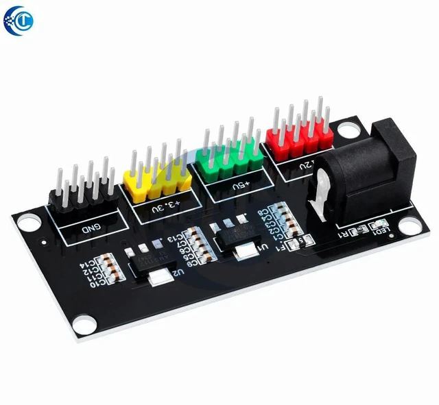 Alt view image 2 of 3 - AJMRTC Multi-Channel DC-DC Power Supply Module, DC 12V Input to 3.3V 5V 12V Multiple Output Voltage Conversion Board, Isolated Voltage Regulator Module for Breadboard, MCU & Electronic DIY Projects