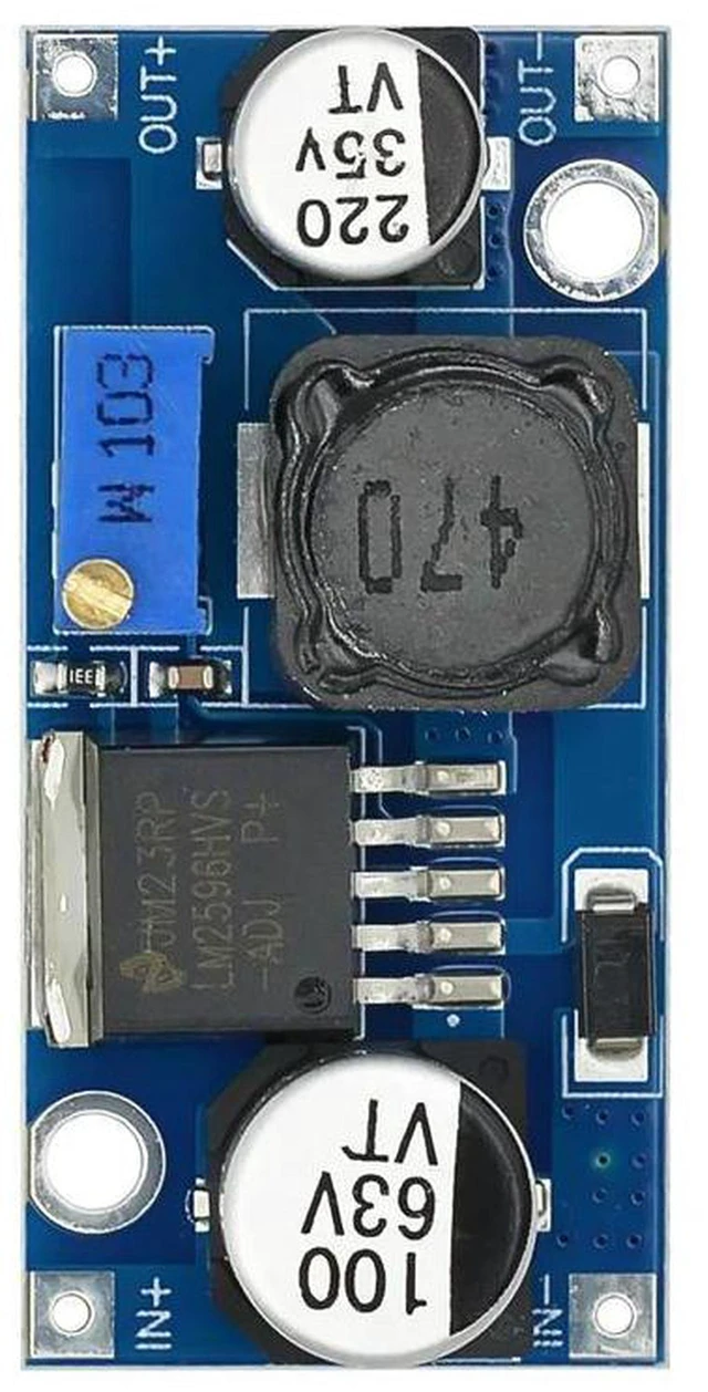 Alt view image 2 of 3 - AJMRTC LM2596HVS DC-DC Adjustable Step Down Buck Converter Module, DC 4.5V-50V Wide Input Voltage Regulator Board, 48V Electric Vehicle Stabilized Power Supply for Electronic DIY Projects