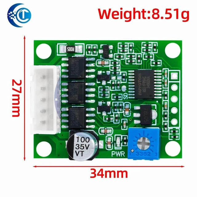 Alt view image 2 of 3 - AJMRTC 3-Phase Hallless BLDC Controller Module, 60W DC 6-20V Brushless DC Motor Speed Driver with Cable, Sensorless BLDC Governor Board for Makers, Fan, Pump, DIY Electronic & Automation Projects