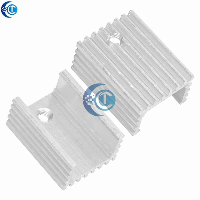 Alt view image 2 of 3 - AJMRTC 10Pcs TO-220 Heatsink Kit, 20×15×10mm Aluminum High Efficiency Cooling Radiator, Small Heat Sink for TO220 Power Transistor, MOSFET, Voltage Regulator, Electronic DIY & Circuit Cooling Projects
