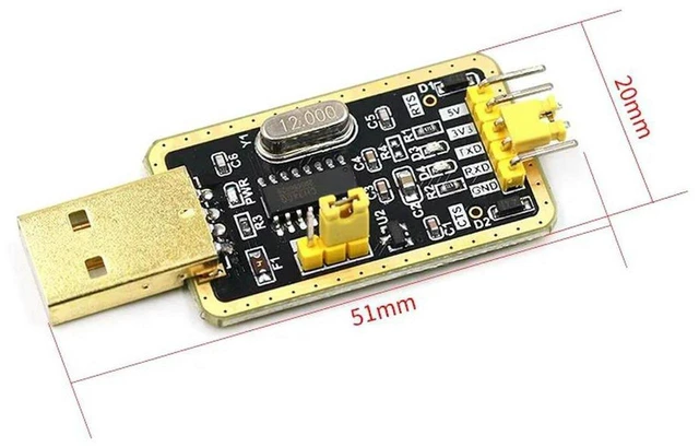 Main image of AJMRTC CH340G USB to TTL Serial Converter Module, Upgrade Replacement for PL2303, 9-in-1 Brush Download Board, 3.3V/5V Switchable, UART Serial Adapter for STC MCU Program Download & Electronic Debuggi