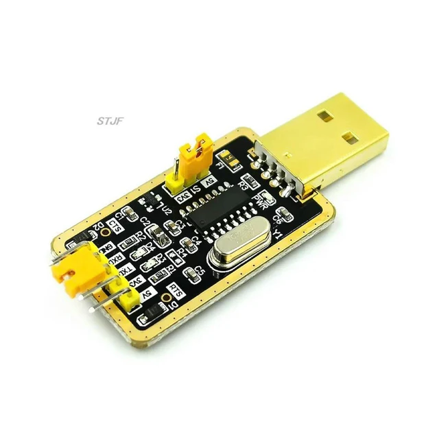 Alt view image 2 of 3 - AJMRTC CH340G USB to TTL Serial Converter Module, Upgrade Replacement for PL2303, 9-in-1 Brush Download Board, 3.3V/5V Switchable, UART Serial Adapter for STC MCU Program Download & Electronic Debuggi