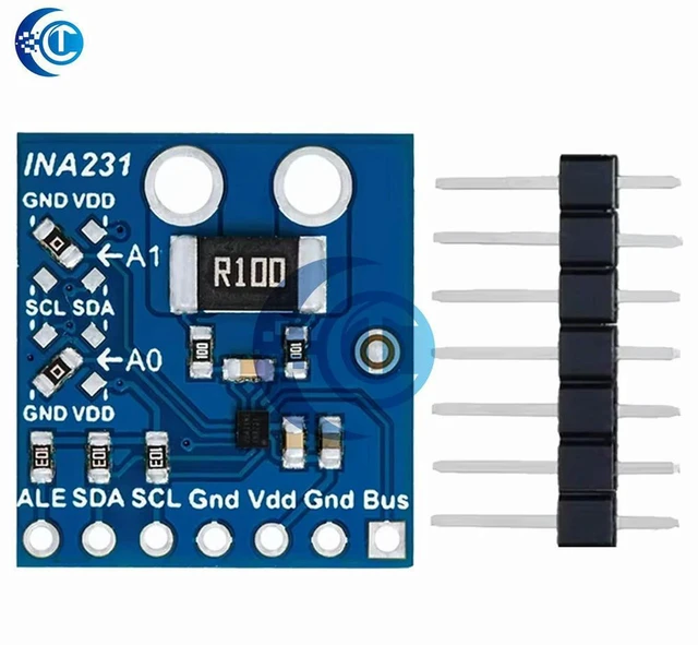 Alt view image 3 of 3 - AJMRTC INA231 Current & Power Sensor Module, 1Pcs, 1.8V I2C IIC Interface, High Precision Voltage Current Power Monitoring Board for Single Board Computer, Battery Detection & Electronic DIY Projects