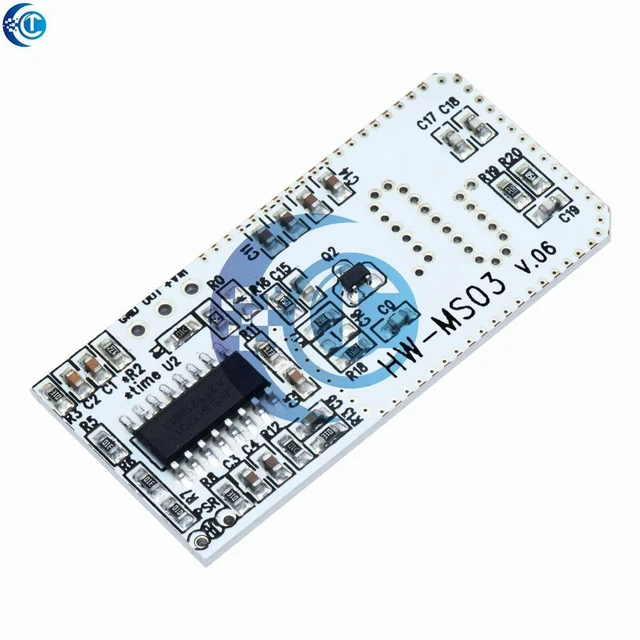 Alt view image 3 of 3 - AJMRTC HW-MS03 Microwave Radar Motion Sensor Module, High Performance 2.4GHz to 5.8GHz Doppler Radar Detector, Non-Contact Human Motion Sensing Board for Smart Lighting, Security Alarm & Electronic