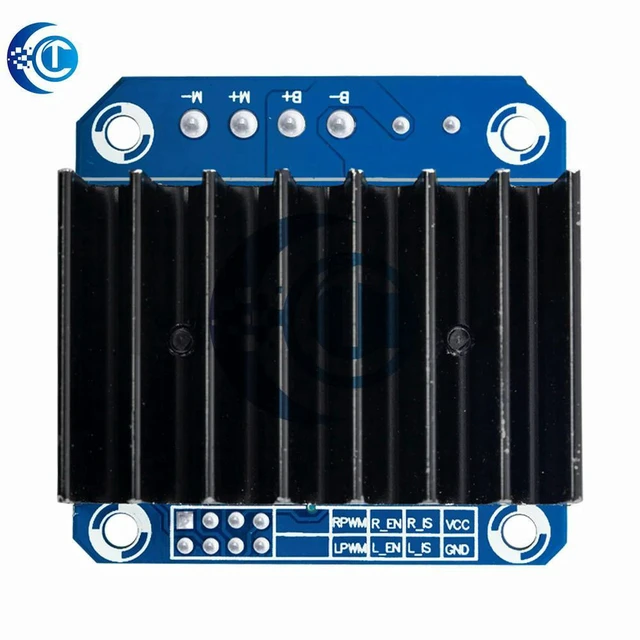 Alt view image 2 of 3 - AJMRTC Dual BTS7960 43A High-Power H-Bridge Motor Driver Module, PWM Speed & Direction Control DC Motor Controller for Smart Car, Robot Chassis, Robotic & Electronic Maker DIY Projects