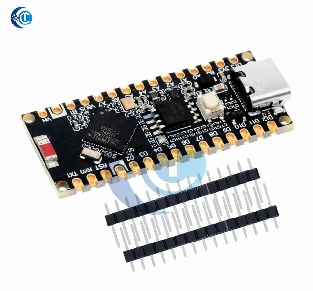 Alt view image 2 of 3 - AJMRTC ESP32-S3 Nano Development Board, 16MB Flash 2.4GHz WiFi Bluetooth Dual-Mode Low-Power Microcontroller Module, ESP32S3 Nano Board Compatible for Arduino, IoT, Robotics & Electronic DIY Projects