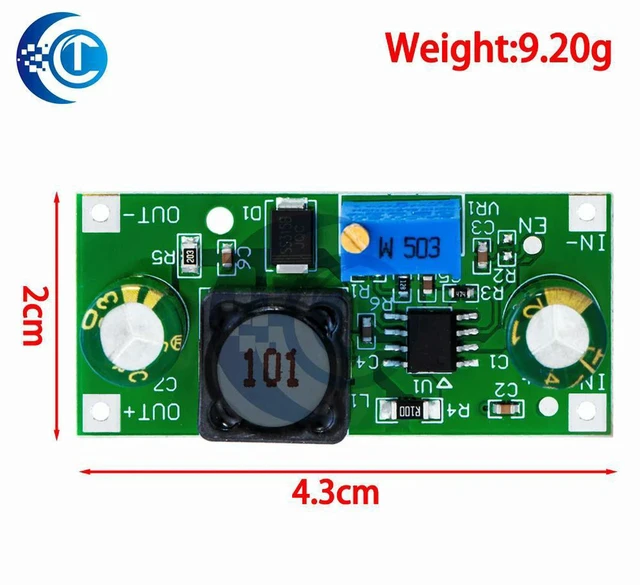 Alt view image 3 of 3 - AJMRTC High Voltage DC-DC Step-Down Regulator Module, 48V/60V/100V Wide Input 1.25V-48V Adjustable Output Buck Converter, High Efficiency Low Ripple Voltage Reducer for EV, Electric Bike & Power Conve