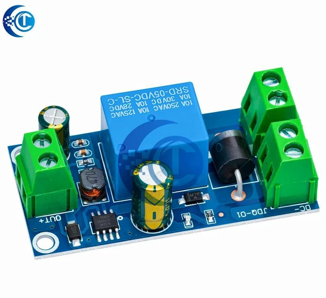 Alt view image 3 of 3 - AJMRTC YX850 Power Failure Auto Switch Standby Lithium Module, DC 5V-48V Universal Emergency Power Converter, 10A Automatic Transfer Board for Router, Security Camera & Electronic DIY Projects