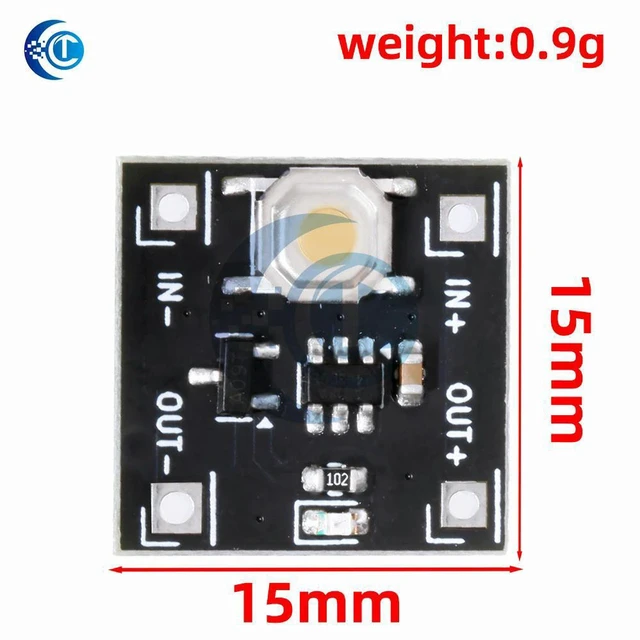 Alt view image 3 of 3 - AJMRTC YR-1006 Bistable Switch Module, DC 2.2-5V 0.5uA Ultra-Low Power 2A One-Key Trigger Single Button Latch Switch Board for Battery Powered Device & Electronic DIY Projects