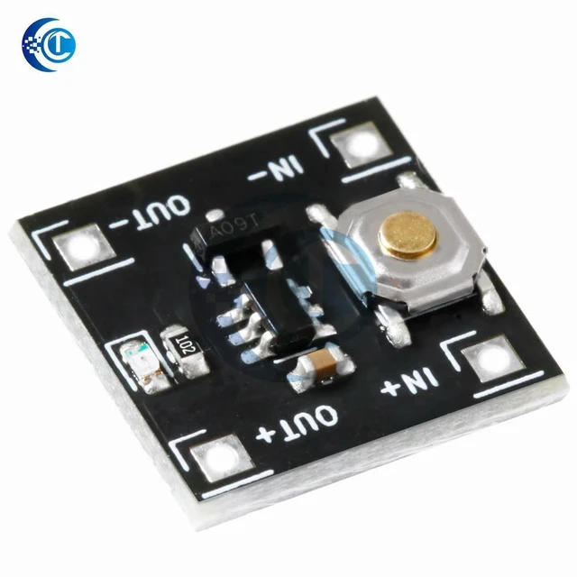Alt view image 2 of 3 - AJMRTC YR-1006 Bistable Switch Module, DC 2.2-5V 0.5uA Ultra-Low Power 2A One-Key Trigger Single Button Latch Switch Board for Battery Powered Device & Electronic DIY Projects