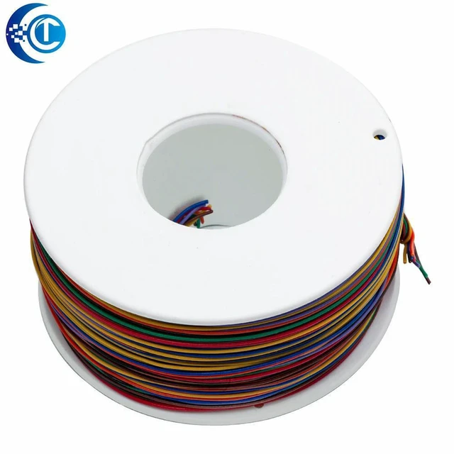 Alt view image 3 of 3 - AJMRTC 30AWG 8-Core UL1423 Tinned Copper PVC Wrapping Wire, Flexible Breadboard Jumper Cable, Insulated Multicore Wire for Circuit Prototype, Electronic Wiring & DIY Projects