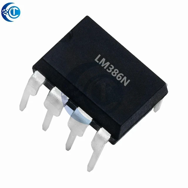 Alt view image 3 of 3 - AJMRTC 10Pcs LM386 LM386N DIP-8 Low-Power Audio Amplifier IC Chips, Through-Hole LM386N DIP 8 Pin Audio Power Amplifier Integrated Circuits for DIY Audio Amplifier Circuit Projects