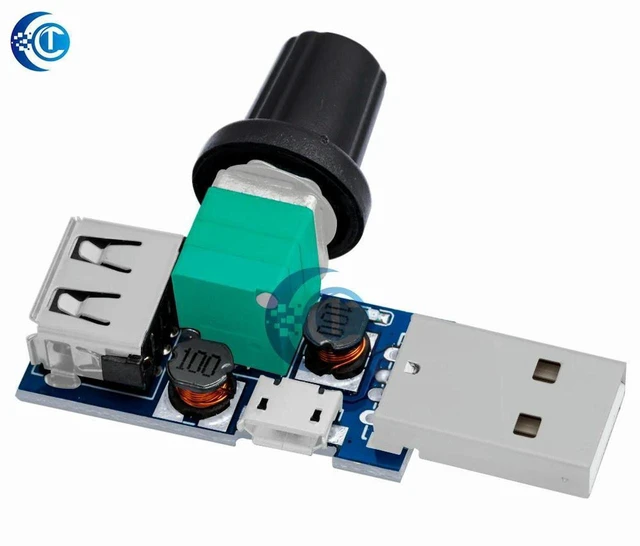 Alt view image 2 of 3 - AJMRTC XY-FS Fan Speed Controller, USB Powered 5W DC 4V-12V Stepless Speed Regulation Module, Multi-Speed Cooling Fan Governor for PC Case, CPU Cooler and DIY Cooling Projects